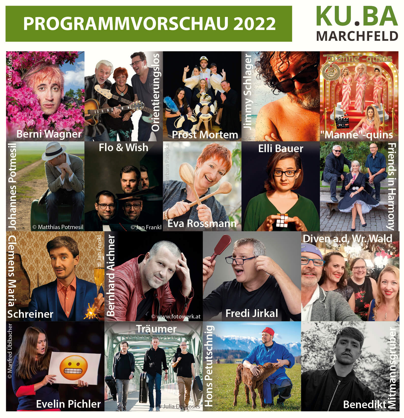Programmvorschau 2022 KU.BA im Marchfeld Programmvorschau 2022 KU.BA im Marchfeld