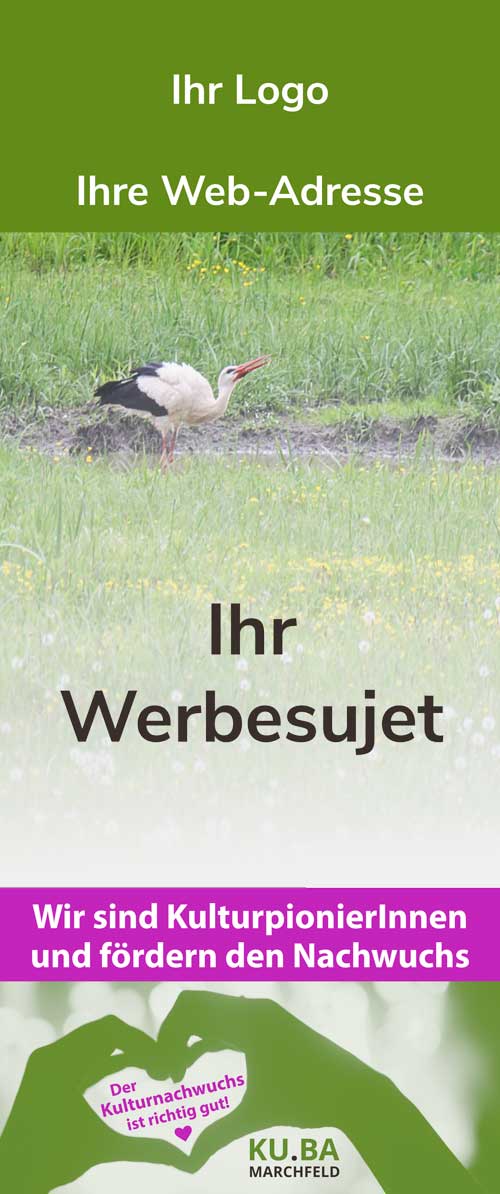 Roll-Up Kulturpionier KU.BA im Marchfeld Roll-Up Kulturpionier KU.BA im Marchfeld