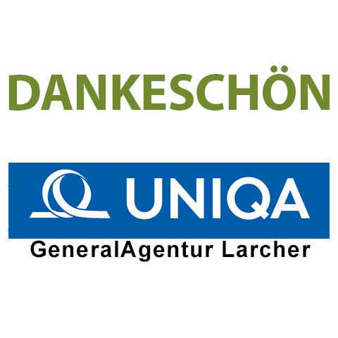 Dankeschön an unseren Sponsor Uniqa Generalagentur Larcher